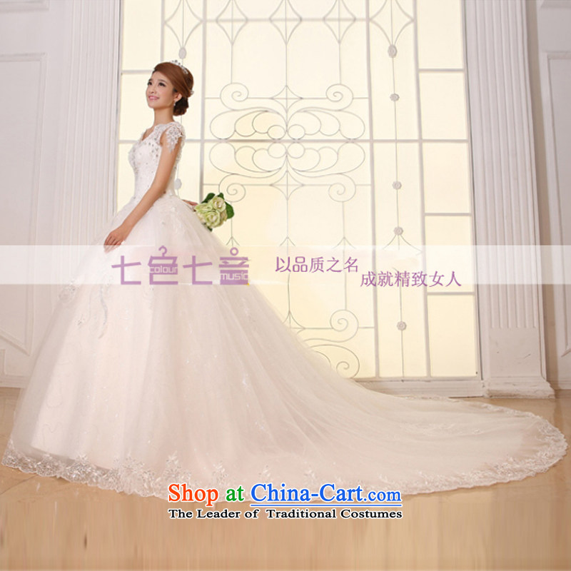 7 color tone of nostalgia for the Korean version of 7 2015 White new stylish lace, align to light V-Neck Knitted wedding dress to align the white M, H030 7 color 7 Tone , , , shopping on the Internet