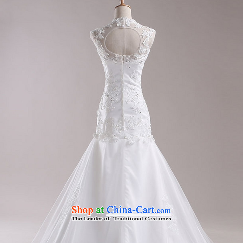Yong-yeon and flagship store Korean lace marriages large retro crowsfoot long tail wedding dresses 2015 new summer as the size of the White not returning, Yong-yeon and shopping on the Internet has been pressed.