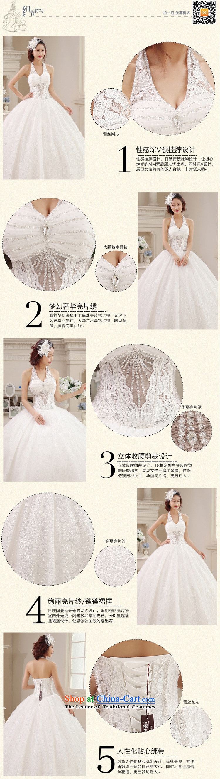 Honeymoon bride 2015 Summer Wedding Korean sexy hang also align the wedding to diamond tail straps wedding white streak of S picture, prices, brand platters! The elections are supplied in the national character of distribution, so action, buy now enjoy more preferential! As soon as possible.