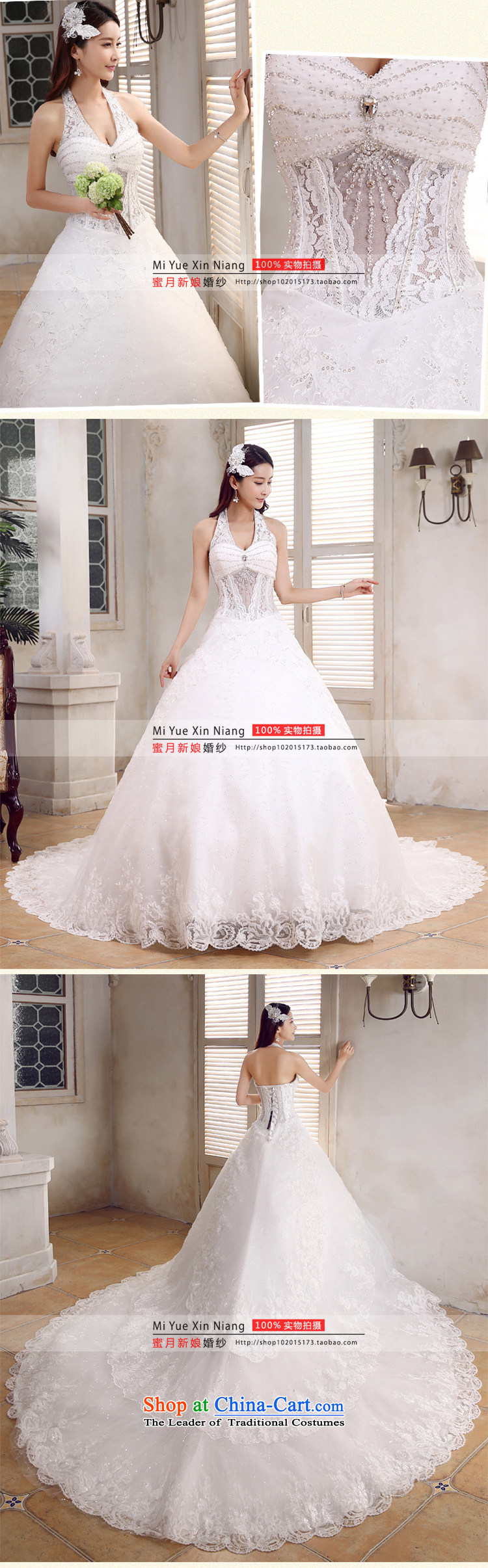 Honeymoon bride 2015 Summer Wedding Korean sexy hang also align the wedding to diamond tail straps wedding white streak of S picture, prices, brand platters! The elections are supplied in the national character of distribution, so action, buy now enjoy more preferential! As soon as possible.