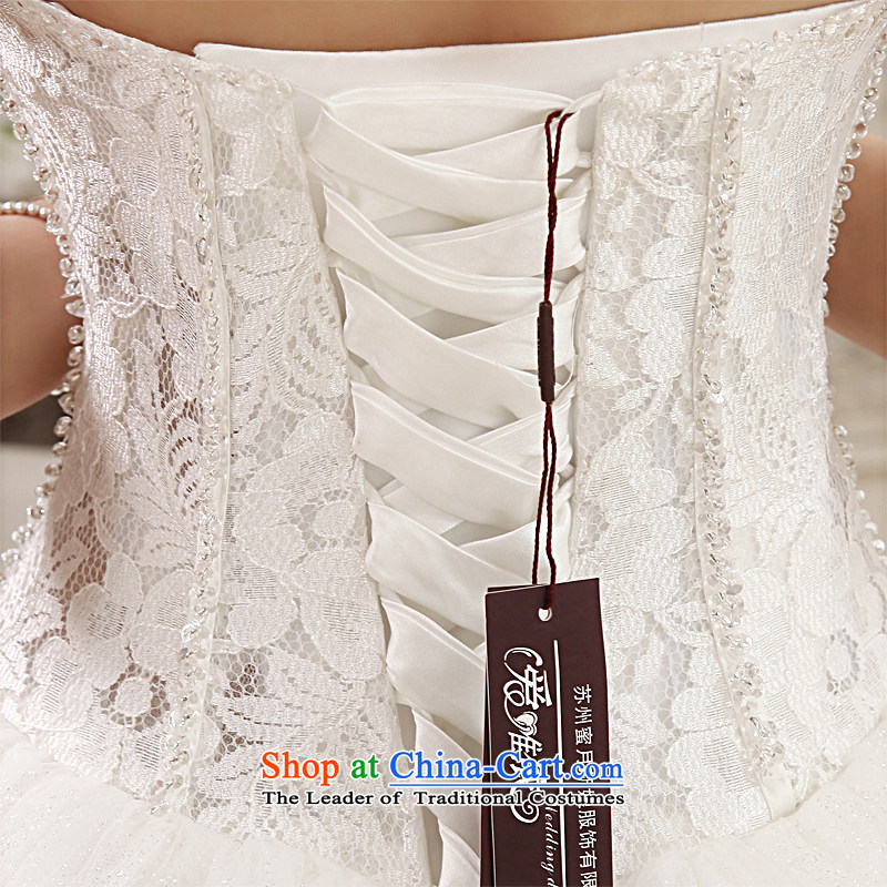 Honeymoon bride 2015 Summer Wedding Korean sexy hang also align the wedding to diamond tail straps wedding white streak of S honeymoon bride shopping on the Internet has been pressed.