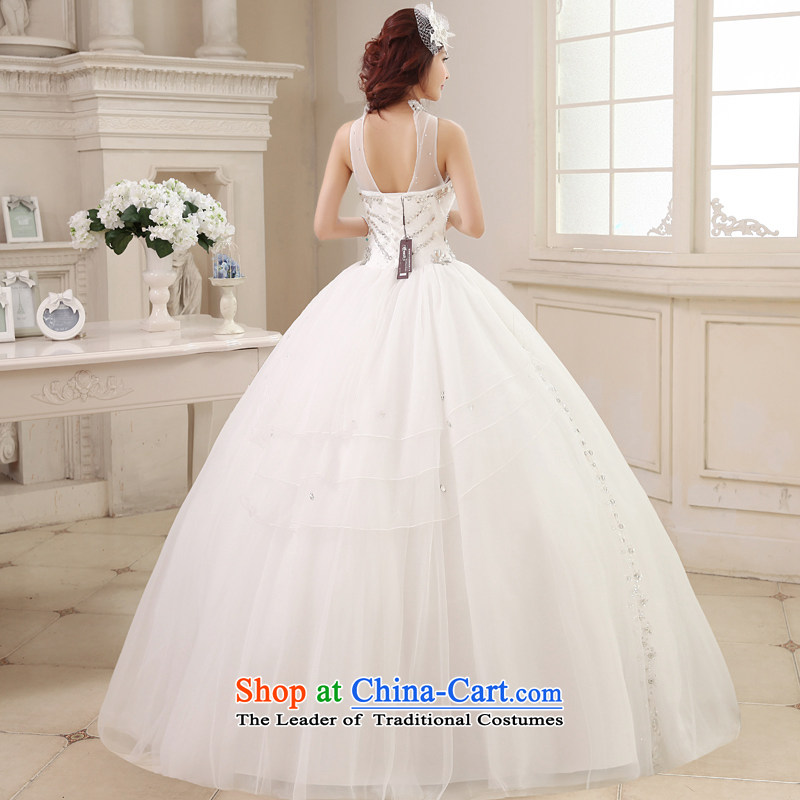 Honeymoon bride in spring and summer 2015 new products wedding Korean history wedding to suspend manually align with diamond bon bon White M honeymoon bride shopping on the Internet has been pressed.