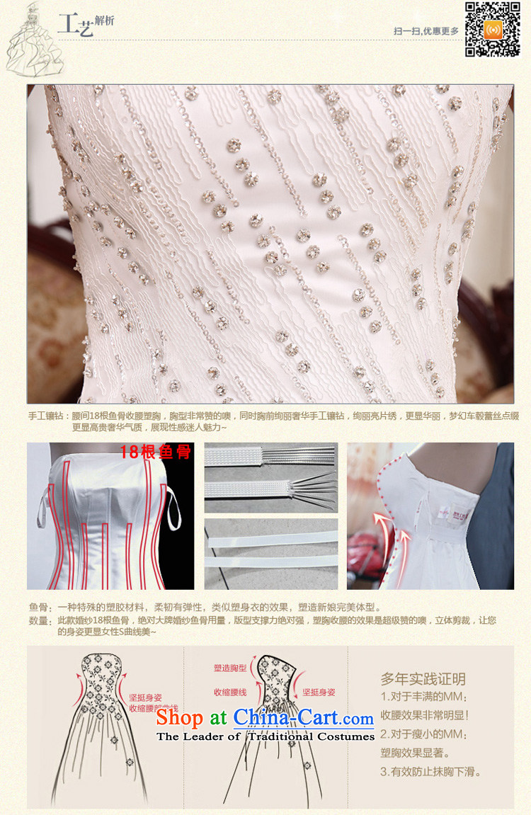 Honeymoon bride 2015 new products wedding dresses Korean shoulders deep V-Neck long tail light slice wedding band wedding White M pictures, prices, brand platters! The elections are supplied in the national character of distribution, so action, buy now enjoy more preferential! As soon as possible.