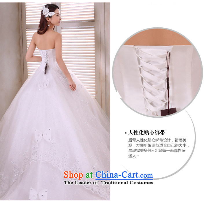 Honeymoon bride 2015 tail wedding Korean sweet Princess on chip and chest straps wedding tail of white pictures, prices, S brand platters! The elections are supplied in the national character of distribution, so action, buy now enjoy more preferential! As soon as possible.