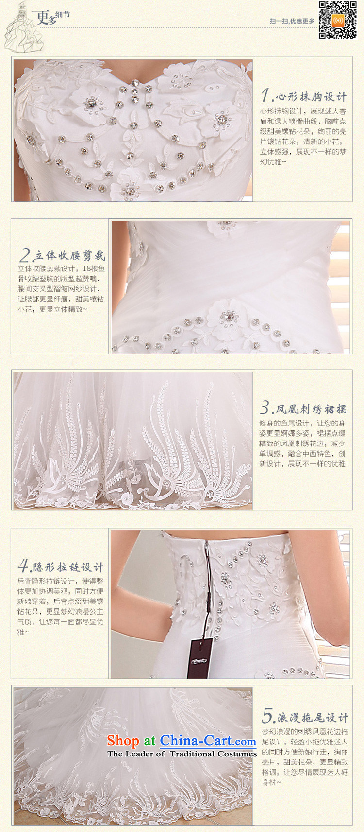 Honeymoon bride 2015 new products wedding dresses Korean Phoenix embroidery foutune crowsfoot wedding trailing white L wedding pictures, prices, brand platters! The elections are supplied in the national character of distribution, so action, buy now enjoy more preferential! As soon as possible.