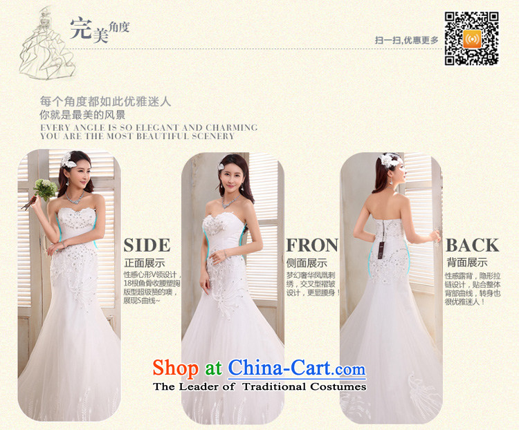 Honeymoon bride 2015 new products wedding dresses Korean Phoenix embroidery foutune crowsfoot wedding trailing white L wedding pictures, prices, brand platters! The elections are supplied in the national character of distribution, so action, buy now enjoy more preferential! As soon as possible.