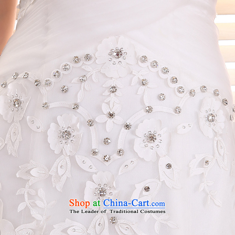 Honeymoon bride 2015 new products wedding dresses Korean Phoenix embroidery foutune crowsfoot wedding trailing white wedding , L, bride honeymoon shopping on the Internet has been pressed.