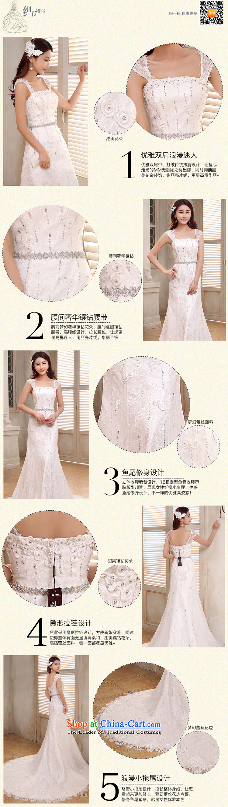 Honeymoon bride 2015 new products wedding dresses Korean Phoenix embroidery foutune crowsfoot wedding tail wedding White M pictures, prices, brand platters! The elections are supplied in the national character of distribution, so action, buy now enjoy more preferential! As soon as possible.