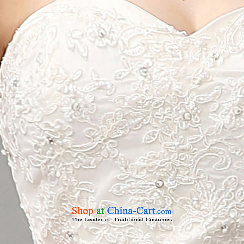 7 Color 7 tone won 2015 Summer new version and chest straps lace retro Sau San crowsfoot wedding tail wedding dresses H028 white , 7 color 7 Tone , , , shopping on the Internet