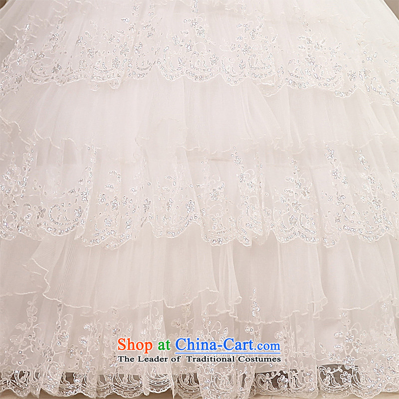 Honeymoon bride 2015 new products wedding dresses Korean diamond wedding gown hanging also romantic wedding gown trailing white M honeymoon bride shopping on the Internet has been pressed.