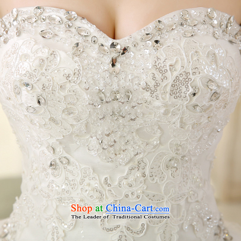 7 Color 7 tone won the 2014 summer edition new bride white to align the Sau San Diamond Ms. Mary Magdalene chest wedding dresses H029 White M 7 7 Color Tone , , , shopping on the Internet