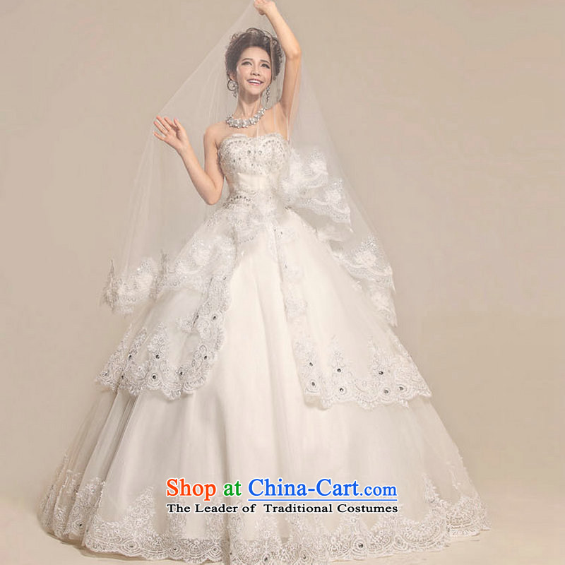 There is also optimized 8D 2015 new palace lace Korean anointed chest Princess Bride wedding XS5221 Royal White package is optimized color 9D XXL, shopping on the Internet has been pressed.
