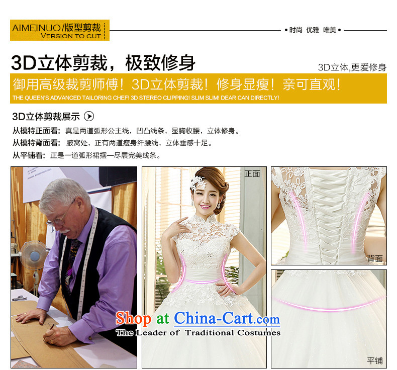 The HIV 2015 Spring/Summer Wedding dress a field shoulder flowers lace retro collar straps Korean to align the princess Sau San yarn H-45 white L picture, prices, brand platters! The elections are supplied in the national character of distribution, so action, buy now enjoy more preferential! As soon as possible.