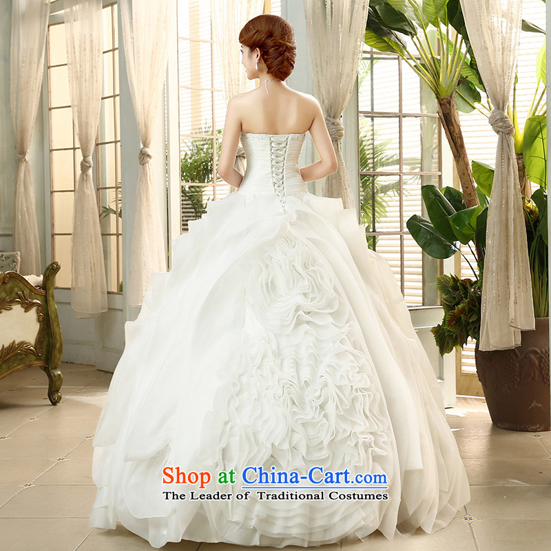 The HIV 2015 Spring/Summer wedding dresses and chest of nostalgia for the integrated Sau San with Korean sweet princess bon bon skirt H-44 White XL, HIV Miele shopping on the Internet has been pressed.