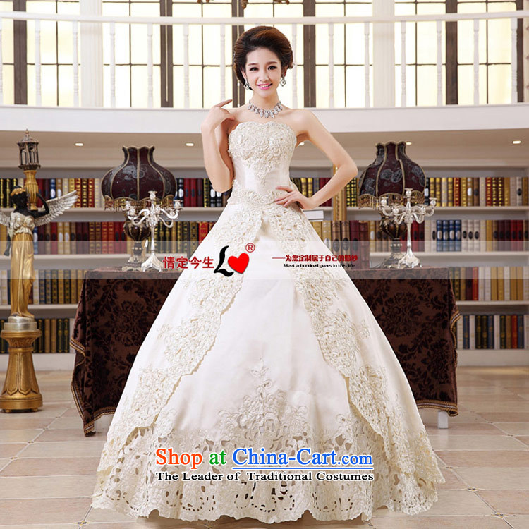 Love of the overcharged Korean style wedding video thin 2015 new bride to align the breast tissue tail twill satin straps Foutune of Princess Skirt holding m-white streak straps, S 1 ft 9 waist picture, prices, brand platters! The elections are supplied in the national character of distribution, so action, buy now enjoy more preferential! As soon as possible.
