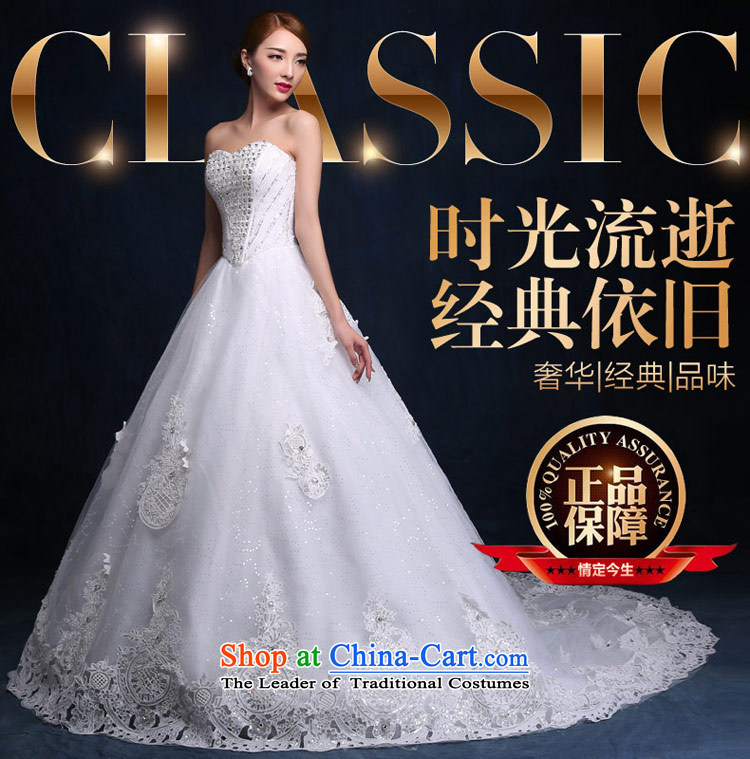 Love of the overcharged 3 m deluxe and legal tail wedding Korean version of the new Large 2015 V-Neck sweet Princess Bride diamond lace white S picture, prices, brand platters! The elections are supplied in the national character of distribution, so action, buy now enjoy more preferential! As soon as possible.
