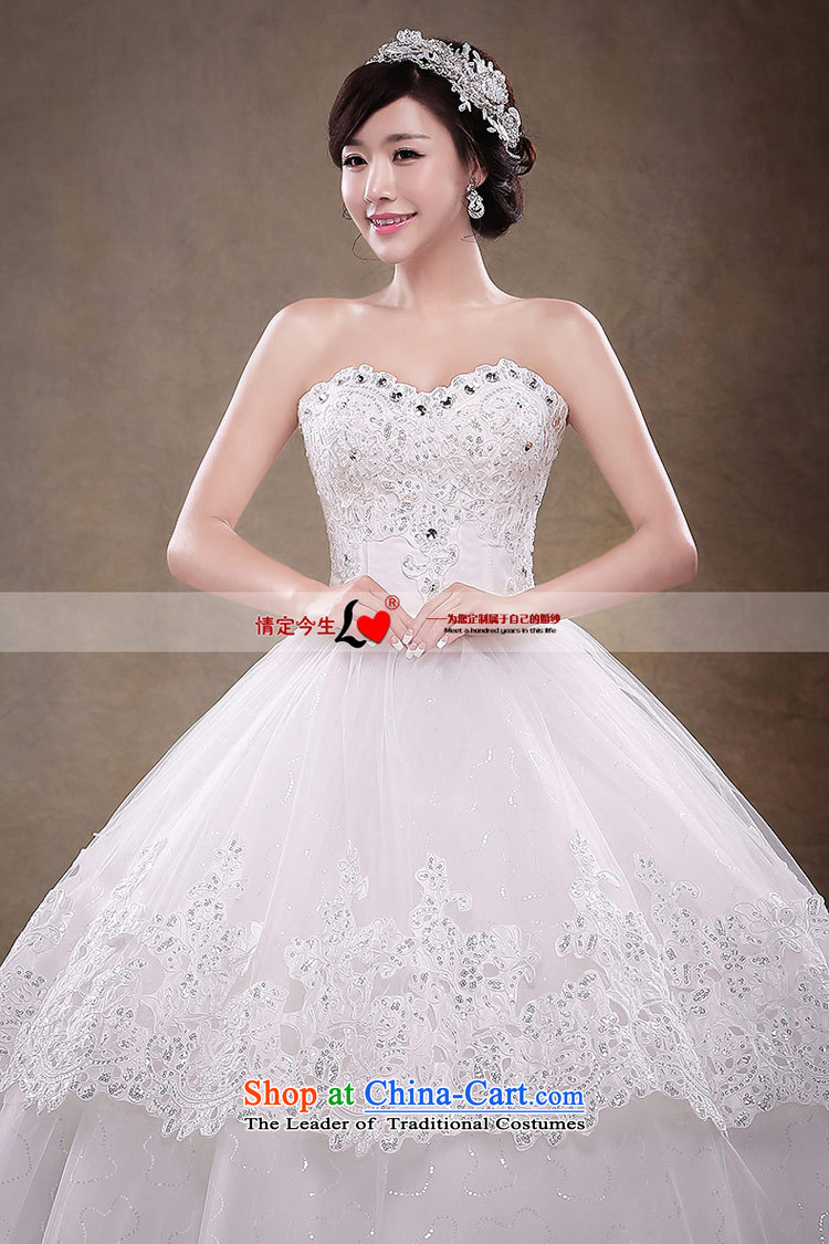 Love of the overcharged Korean sweet strap bride wedding dresses Summer 2015 New Princess bon bon heart-shaped skirt deep V-Neck Foutune-lace White XXL pictures with chest, prices, brand platters! The elections are supplied in the national character of distribution, so action, buy now enjoy more preferential! As soon as possible.