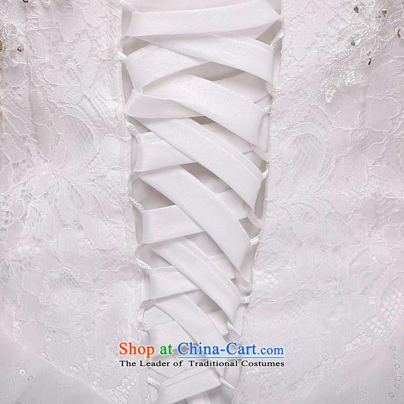 Love of the brainstorming session in the spring 2015 women white bride to align the new Korean light retro V-Neck wedding dress stylish lace, lady OSCE white yarn , L, of the root of this life , , , shopping on the Internet