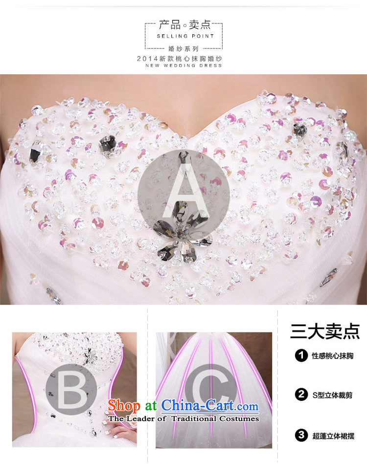 Love of the life of the new 2015 Korean brides to align the white slim body diamond wiping the chest wedding dress shoring princess sweet Foutune of video thin wedding dress female white S picture, prices, brand platters! The elections are supplied in the national character of distribution, so action, buy now enjoy more preferential! As soon as possible.