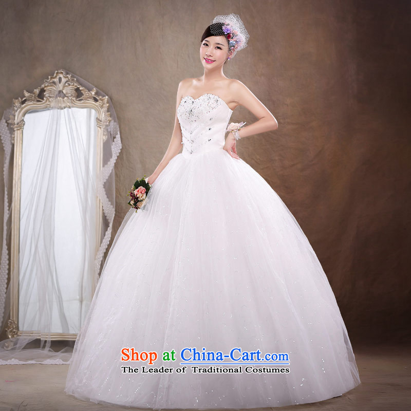 Love of the life of the new 2015 Korean brides to align the white slim body diamond wiping the chest wedding dress shoring princess sweet Foutune of video thin white women wedding dress , love of the overcharged shopping on the Internet has been pressed.