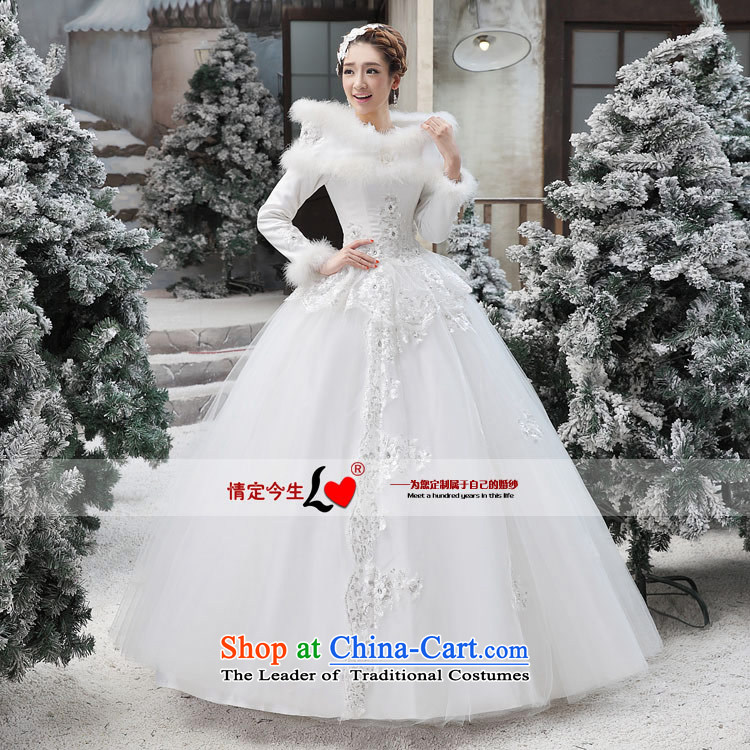 Love of the overcharged Korean winter wedding dresses the Word 2015 new winter shoulder long-sleeved gross for thick winter, Wedding Dress female white XL Photo, prices, brand platters! The elections are supplied in the national character of distribution, so action, buy now enjoy more preferential! As soon as possible.