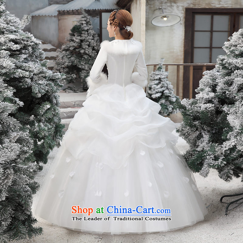 Love of the overcharged wedding dresses new 2015 Korean wiping the chest white autumn and winter marriages to align the wedding dress female white XL, love of the overcharged shopping on the Internet has been pressed.