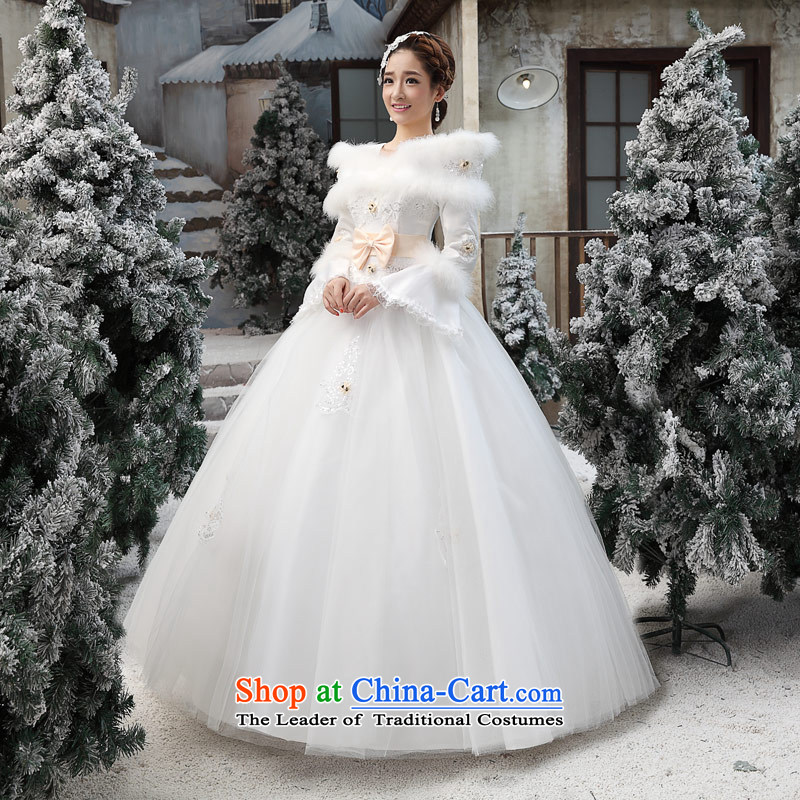 Love of the overcharged winter wedding dresses winter 2015 new Korean winter gross for thick winter of long-sleeved) COTTON 07 White XXL, love of the overcharged shopping on the Internet has been pressed.