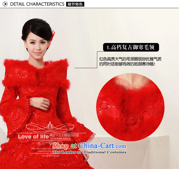 Love of the life of the new 2015 Korean winter wedding thick red bride wedding dress warm winter Foutune of red M 2 feet pictures, waist price, brand platters! The elections are supplied in the national character of distribution, so action, buy now enjoy more preferential! As soon as possible.