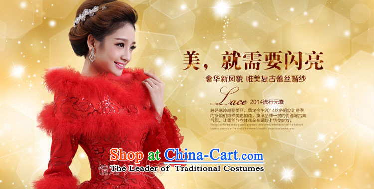 Love of the overcharged wedding dresses 2015 winter clothing new Korean long-sleeved red slotted shoulder for thick winter of gross cotton red L picture, prices, brand platters! The elections are supplied in the national character of distribution, so action, buy now enjoy more preferential! As soon as possible.