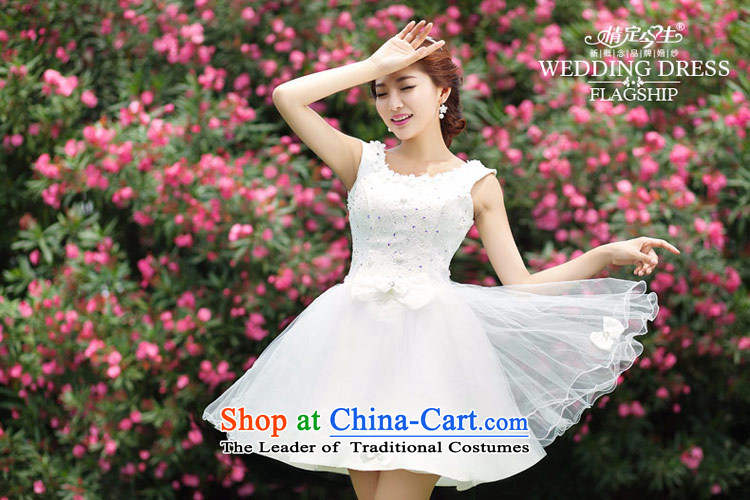 Love of the short life of wedding dresses 2015 new evening bridesmaid lace bride shoulders skirt the word shoulder white wedding dress female white S picture, prices, brand platters! The elections are supplied in the national character of distribution, so action, buy now enjoy more preferential! As soon as possible.
