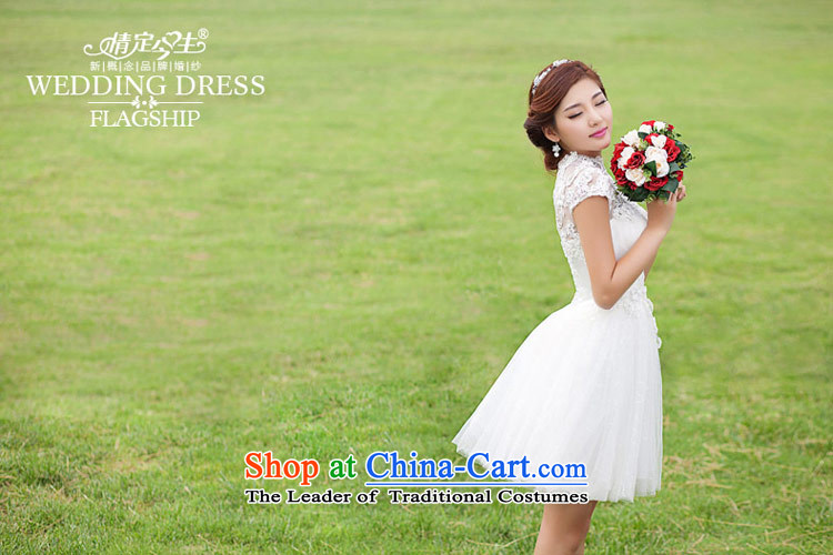 Love of the overcharged wedding dresses new 2015 Korean brides short of a field shoulder bridesmaid small skirt white lace Foutune of white-form to take pictures, price designed, brand platters! The elections are supplied in the national character of distribution, so action, buy now enjoy more preferential! As soon as possible.