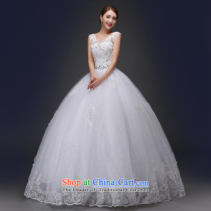 No new 2015 bride embroidered summer marriage Korean Sau San shoulders to align the strap to align the white wedding, tailored does not allow, embroidered bride shopping on the Internet has been pressed.