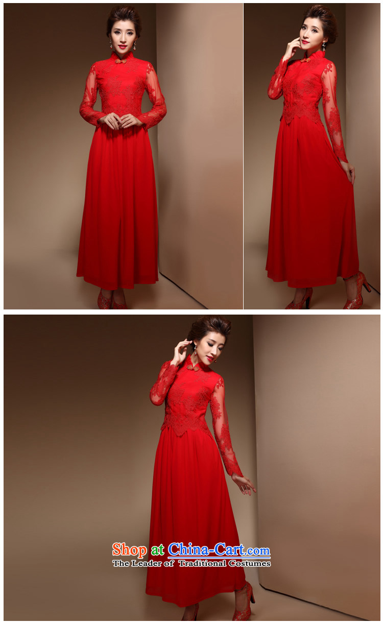 [Sau Kwun Tong] Hei about 2015 bride qipao gown spring new red long marriage back door onto FX3904 bows red S picture, prices, brand platters! The elections are supplied in the national character of distribution, so action, buy now enjoy more preferential! As soon as possible.