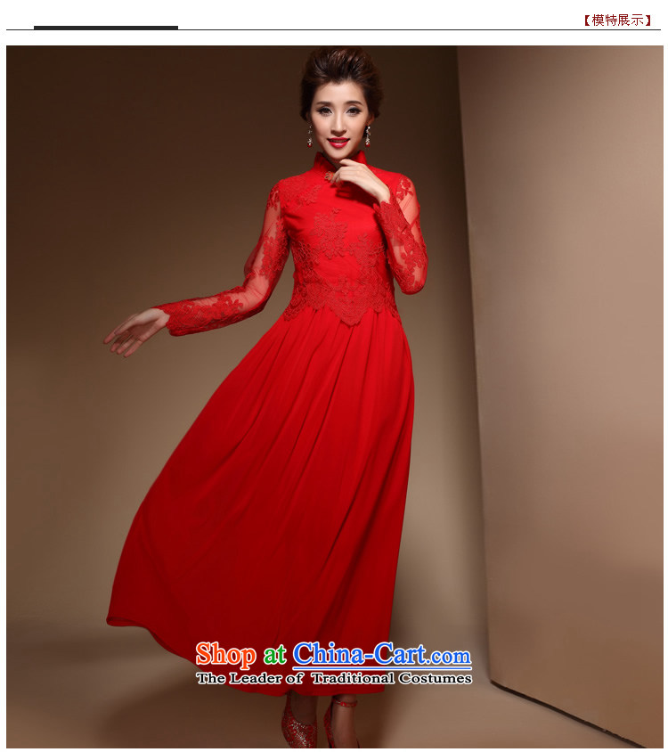 [Sau Kwun Tong] Hei about 2015 bride qipao gown spring new red long marriage back door onto FX3904 bows red S picture, prices, brand platters! The elections are supplied in the national character of distribution, so action, buy now enjoy more preferential! As soon as possible.