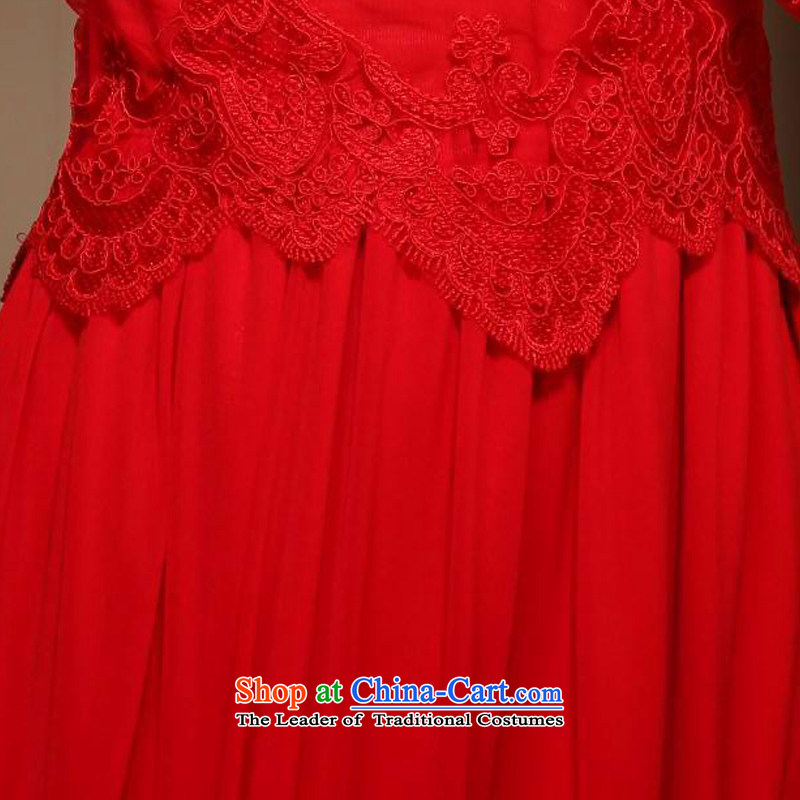 [Sau Kwun Tong] Hei about 2015 bride qipao gown spring new red long marriage back door onto FX3904 bows red S, Sau Kwun Tong shopping on the Internet has been pressed.
