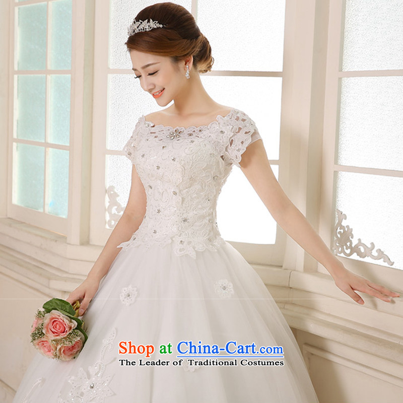 7 color tone won seven new version 2015 to align with the word shoulder bon bon skirt Princess Bride wedding dresses to align the white M, H035 7 color 7 Tone , , , shopping on the Internet