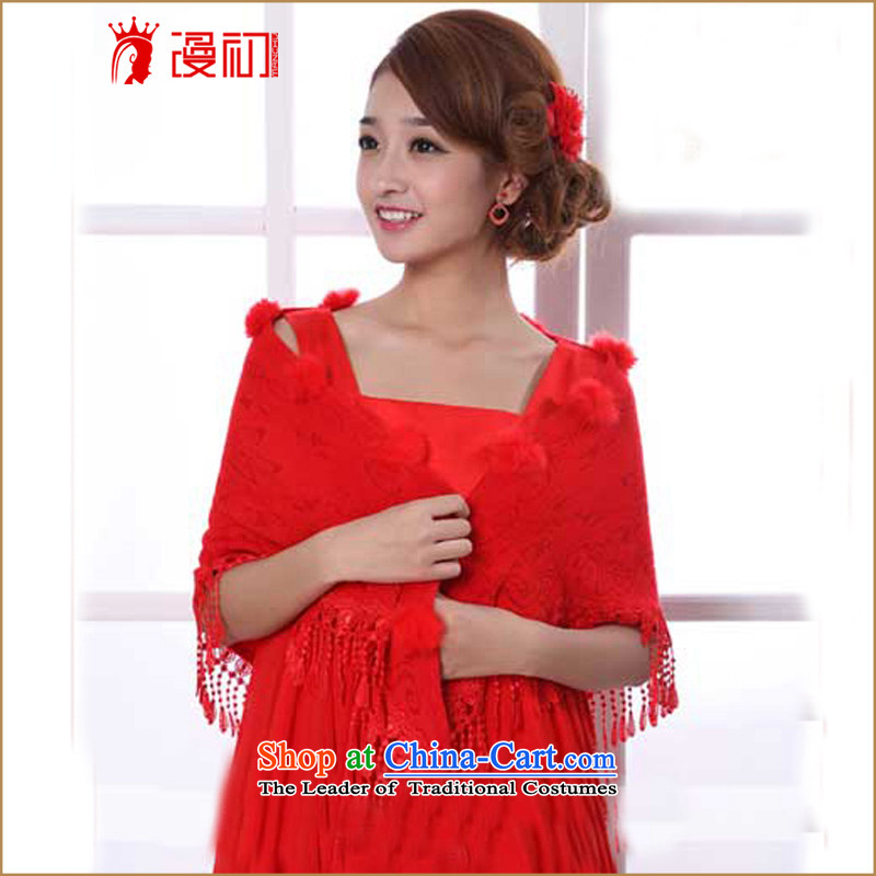 At the beginning of Castores Magi wedding shawl bride wedding dress shawl new Korean warm Red Shawl red, spilling the early shopping on the Internet has been pressed.