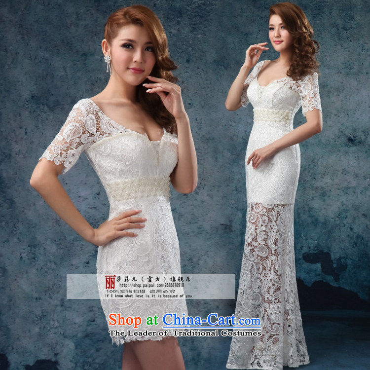 2014 new wedding dress in cuff wedding dresses fluoroscopy manually Staple Length Of Pearl Pink dresses bridesmaid long customer to do not returning the size to picture, prices, brand platters! The elections are supplied in the national character of distribution, so action, buy now enjoy more preferential! As soon as possible.