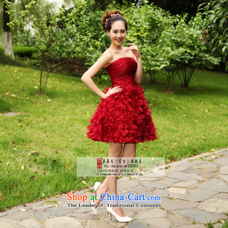Love So Peng red bride replacing bridesmaid bows services dress marriage evening dresses wedding small wedding dresses spring and summer short of watermelon red XXXL call for tailor-made no allowance picture, prices, brand platters! The elections are supplied in the national character of distribution, so action, buy now enjoy more preferential! As soon as possible.