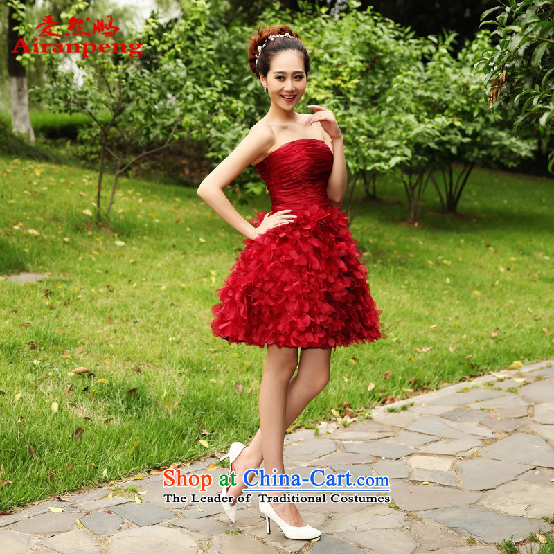 Love So Peng red bride replacing bridesmaid bows services dress marriage evening dresses wedding small wedding dresses spring and summer short of watermelon red XXXL call for tailor-made no refunds or exchanges, love so AIRANPENG Peng () , , , shopping on