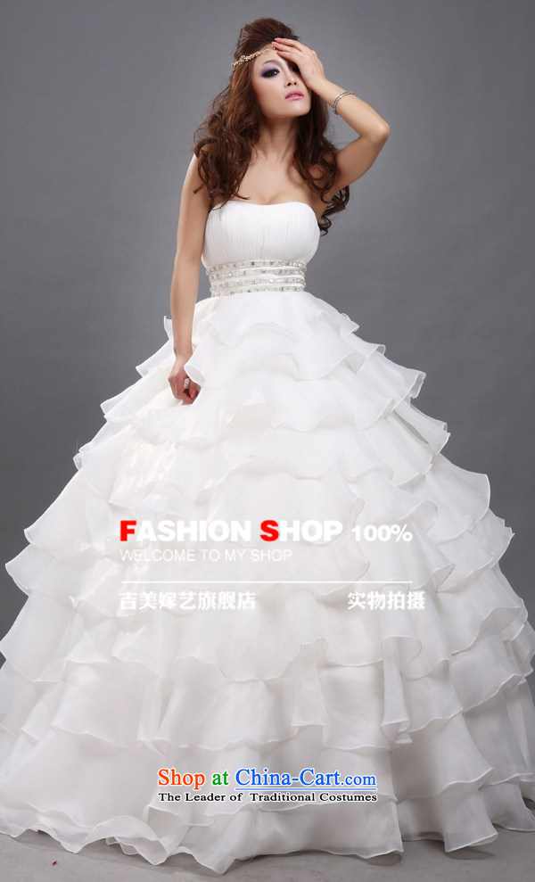 Wedding dress Kyrgyz-american married new anointed arts 2015 Chest Korean skirt larger align princess HS182 to bride wedding white picture, prices, XXXL brand platters! The elections are supplied in the national character of distribution, so action, buy now enjoy more preferential! As soon as possible.
