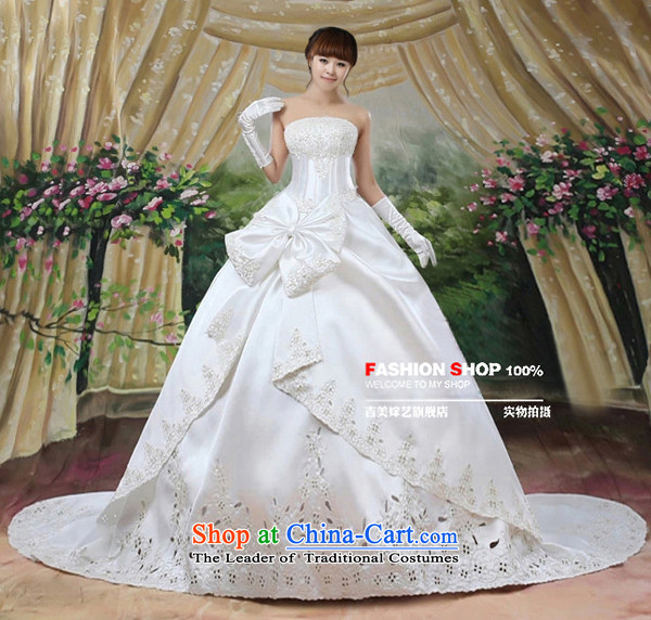 Wedding dress Kyrgyz-american married new anointed arts 2015 Chest Korean skirt to align bon bon HS403 bride wedding white L picture, prices, brand platters! The elections are supplied in the national character of distribution, so action, buy now enjoy more preferential! As soon as possible.