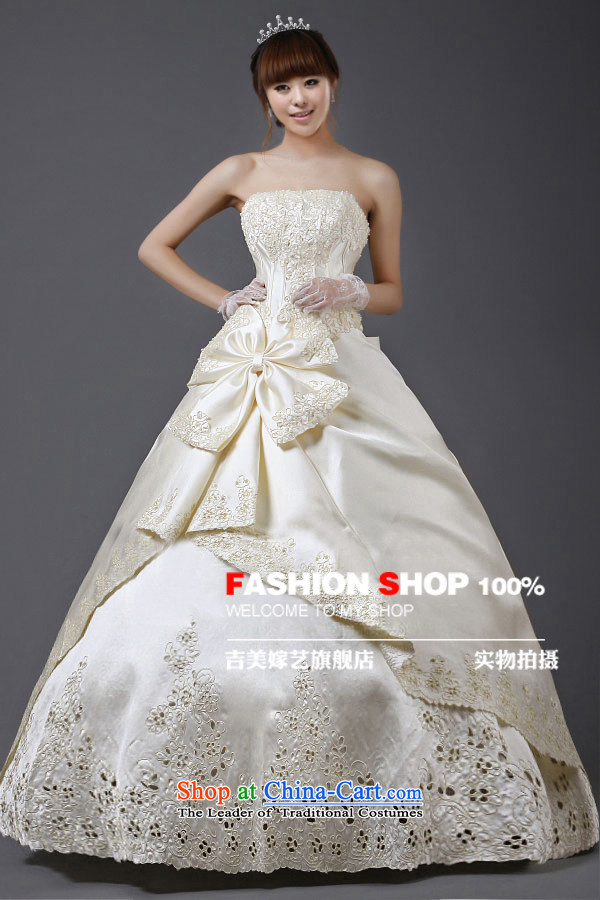 Wedding dress Kyrgyz-american married new anointed arts 2015 Chest Korean skirt to align bon bon HS403 bride wedding white L picture, prices, brand platters! The elections are supplied in the national character of distribution, so action, buy now enjoy more preferential! As soon as possible.