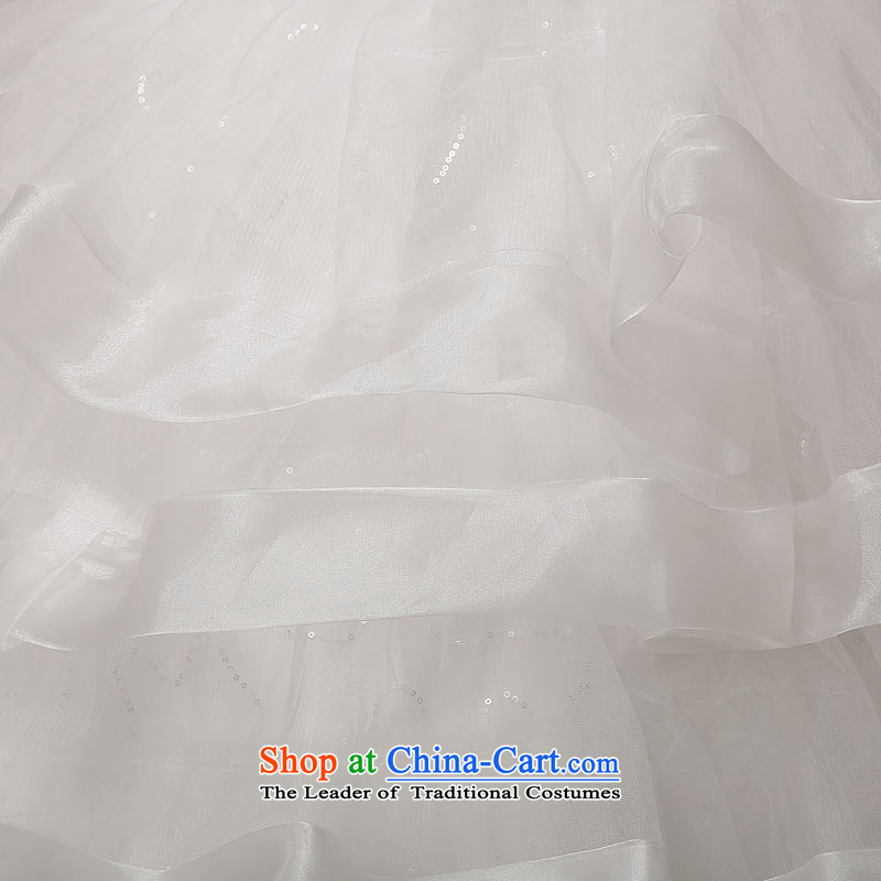 Hiv Miele wedding dresses summer 2015) heart-shaped flower manually chest anointed Sau San video thin layer stack bon bon creases dress straps H-51 White XL, HIV Miele shopping on the Internet has been pressed.