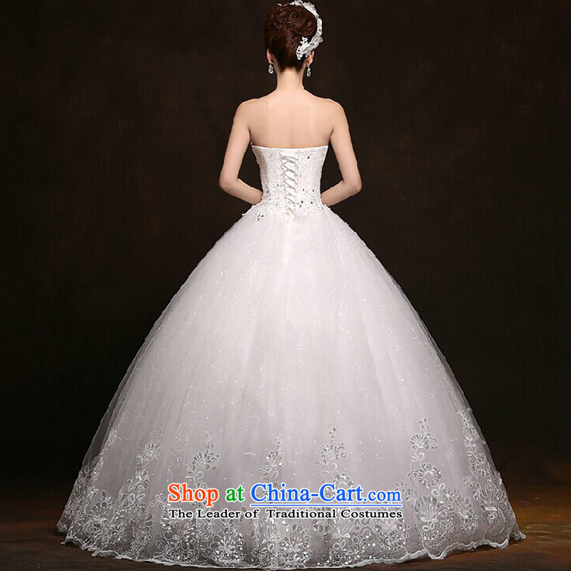 7 Color 7 tone Korean brides new 2015 wedding dresses video thin wiping the Chest Sau San wedding straps to align H036)  7 color 7 M, white tone , , , shopping on the Internet
