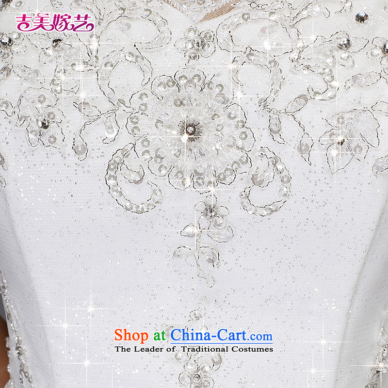 Pre-sale - wedding dresses Kyrgyz-american married arts new 2015 Korean word princess shoulder on chip beads to align HS7529 wedding white 15 day shipping XXL, Kyrgyz-american married arts , , , shopping on the Internet