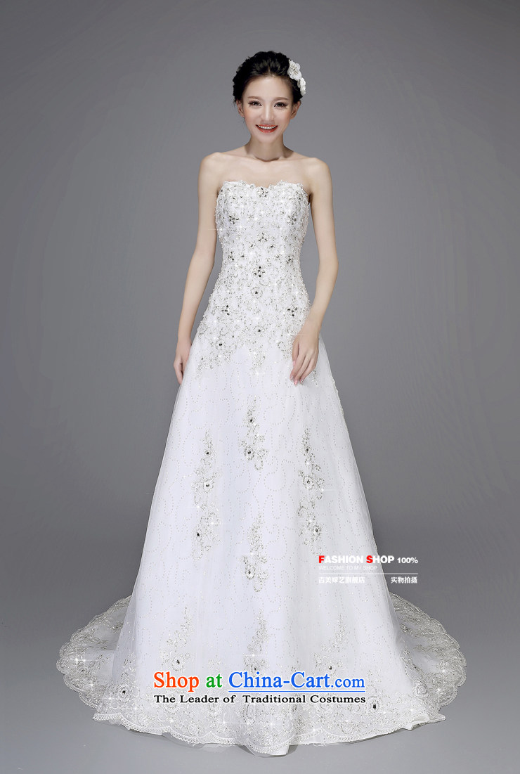Pre-sale - wedding dresses Kyrgyz-american married new Korean arts 2015 edition anointed chest water drilling A swing small trailing HT7526 bride wedding tail ivory L picture, prices, brand platters! The elections are supplied in the national character of distribution, so action, buy now enjoy more preferential! As soon as possible.
