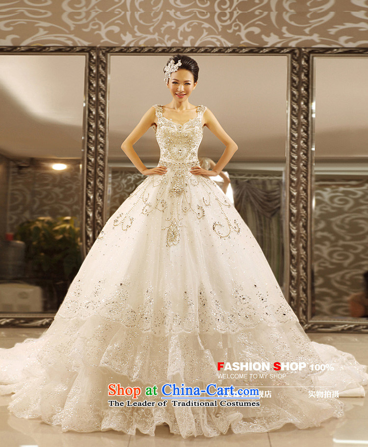 Pre-sale - wedding dresses Kyrgyz-american married arts new 2015 Princess Korean shoulders water drilling tail HT7069 bride wedding 1m tail XXXL picture, prices, brand platters! The elections are supplied in the national character of distribution, so action, buy now enjoy more preferential! As soon as possible.