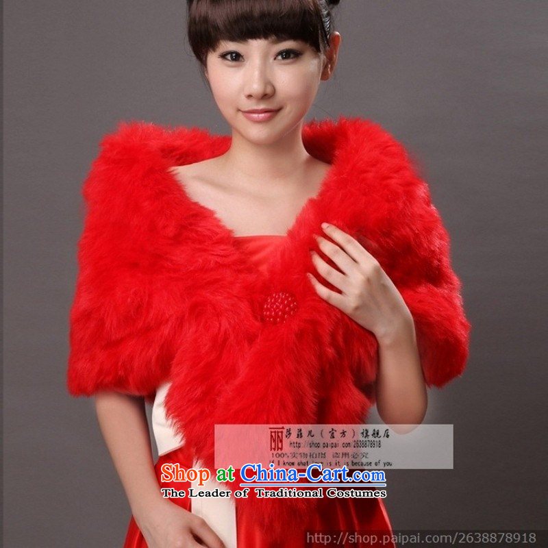 The bride wedding dresses Red Hair Loss special promotions spaniel shawl fur gross warm winter shawl new red, love so Peng (AIRANPENG) , , , shopping on the Internet