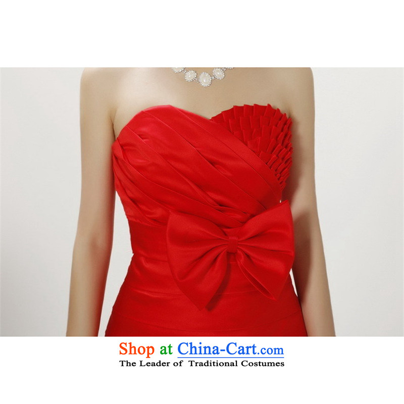 Shez&live Women 2014 marriages bridesmaid to wipe the small evening dresses and chest Sau San video thin bows short concert services red s,shez&live,,, shopping on the Internet